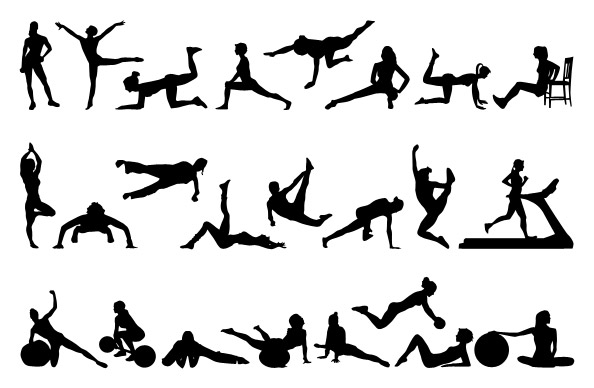 free clipart female fitness - photo #26